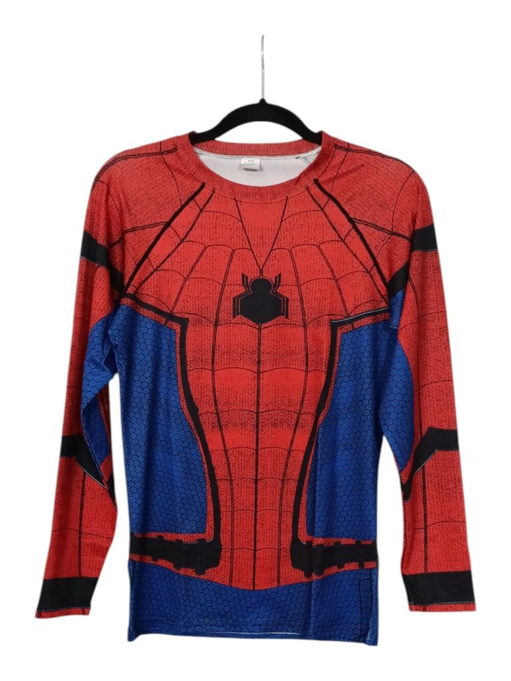 3D Super Hero Close Fitting Quick Drying Elastic Sport Cosplay T-Shirt XS Spider